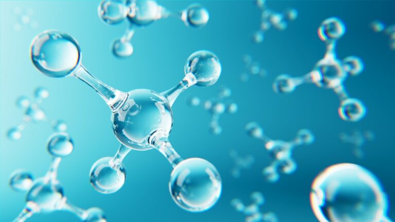 Molecules,Or,Atoms.,Medical,,Biochemical,,Pharmaceutical,,Cosmetic,Beauty,Concept.,3d