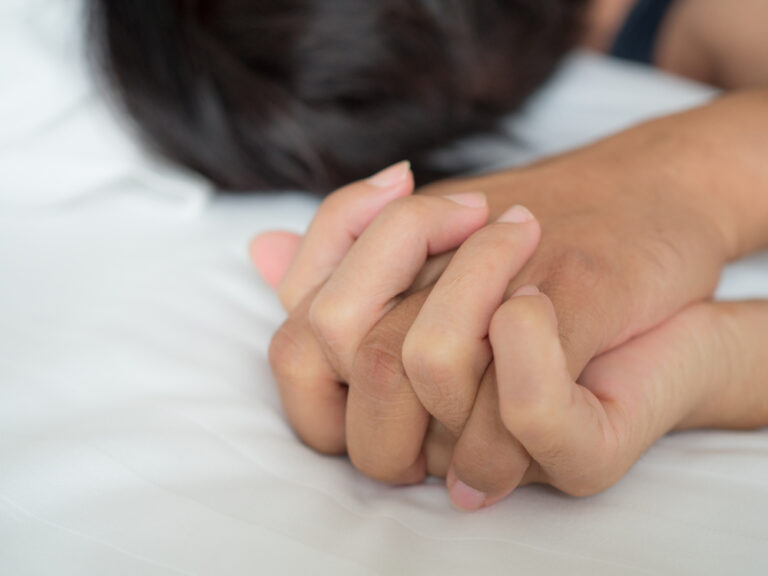 Great,Love,Couple,Activity,On,The,Bed,In,The,Morning.