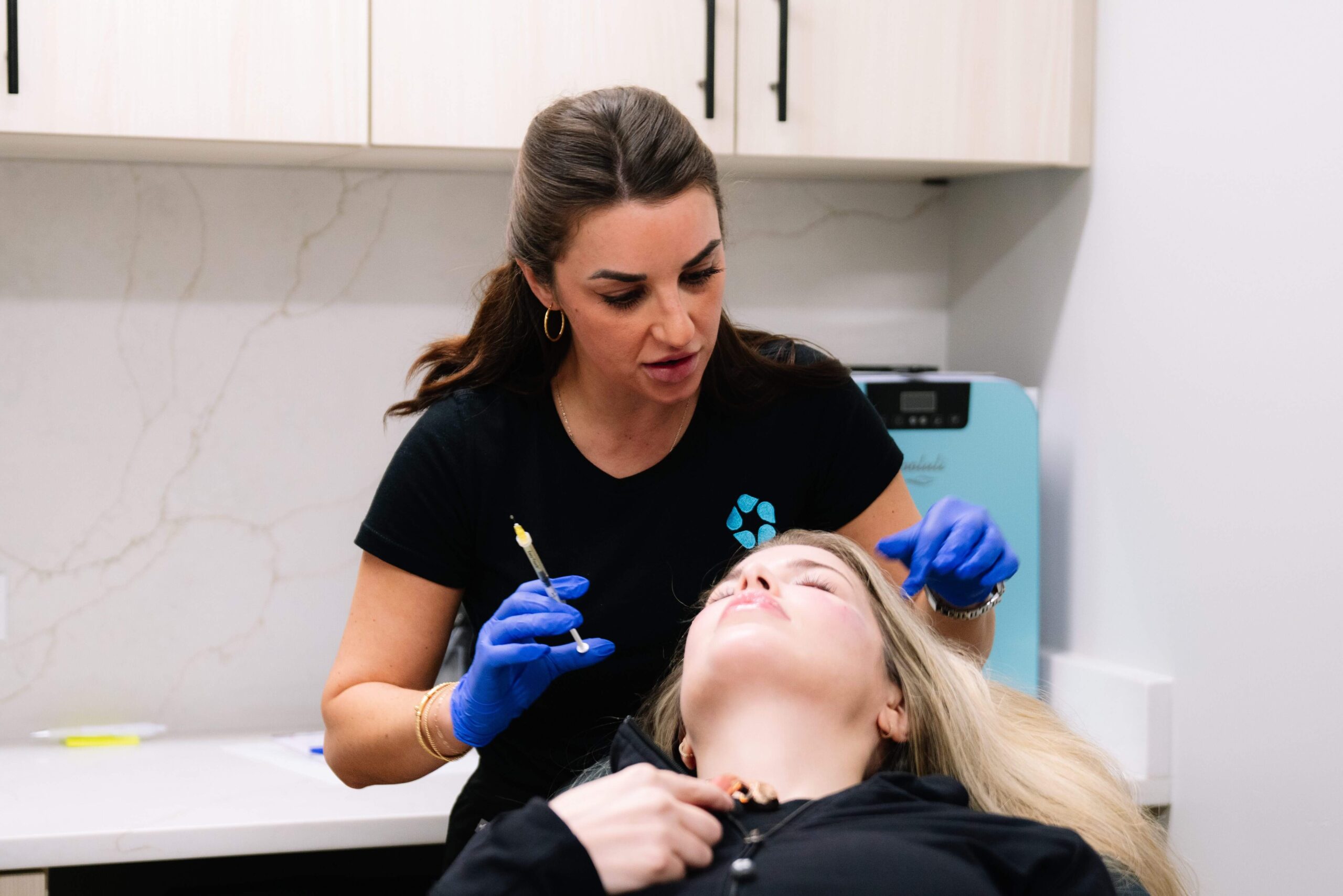 PRP therapy for woman at med spa in Coral Gables