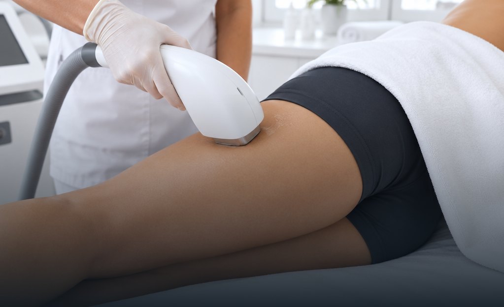 Laser hair removal near the bikini line
