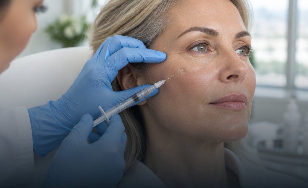 Radiesse injection to the cheeks and midface